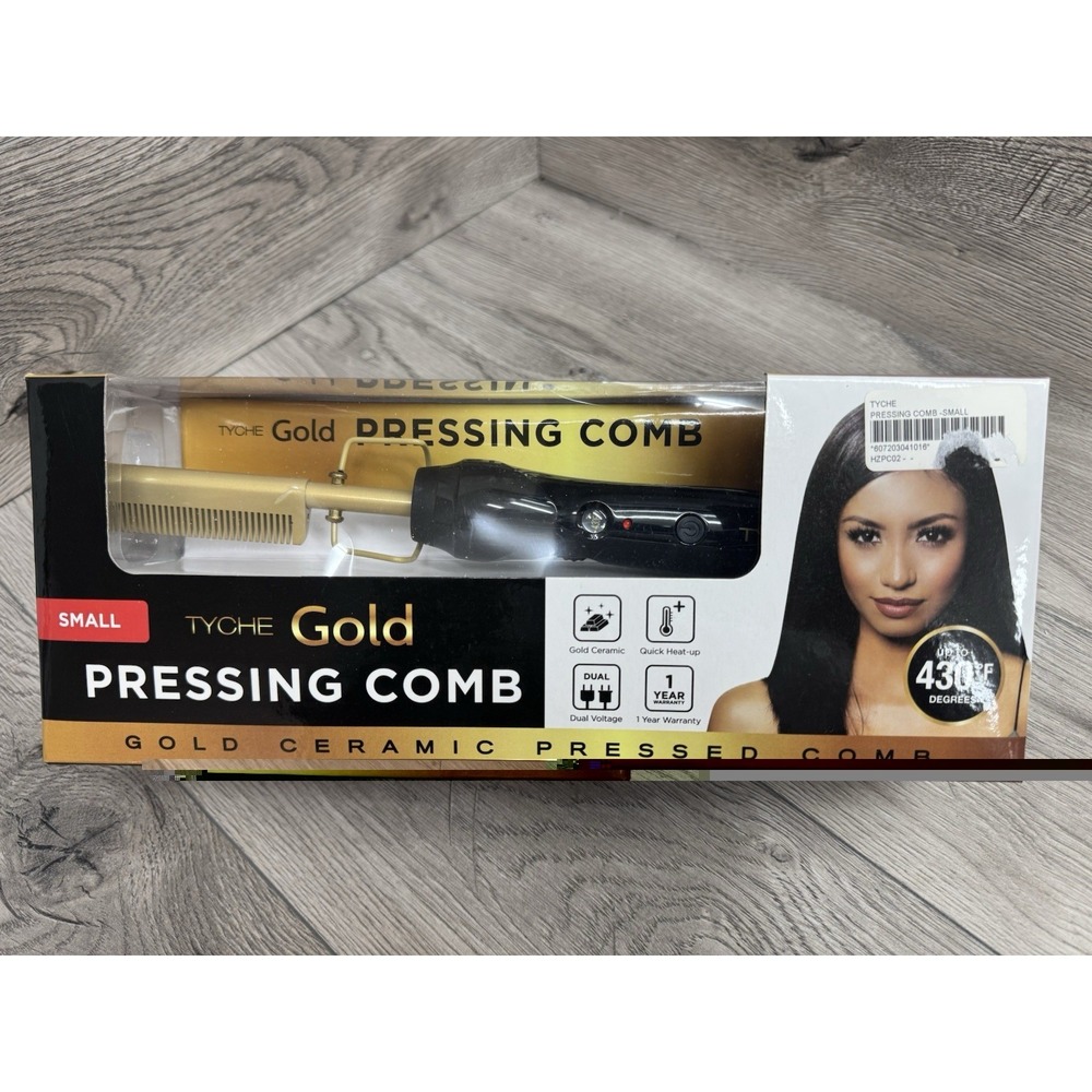 TYCHE GOLD PRESSING COMB SMALL DUAL VOLTAGEGOLD CERAMIC HZPC02